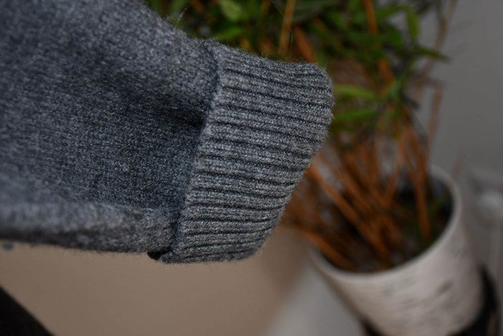 AMI Paris Ami De Coeur Grey Wool Jumper