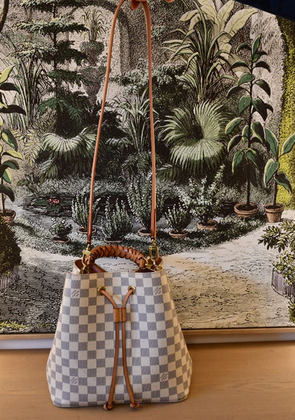 Louis Vuitton NeoNoe MM Damier Azur Bucket Bag