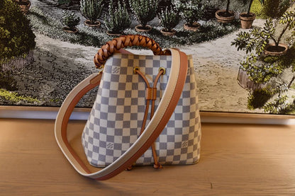 Louis Vuitton NeoNoe MM Damier Azur Bucket Bag