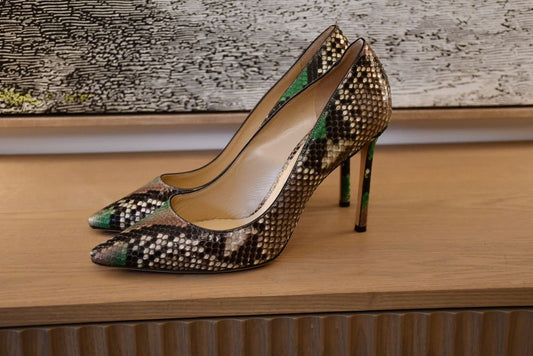 pre owned Jimmy Choo Romy 100 Shoes side view