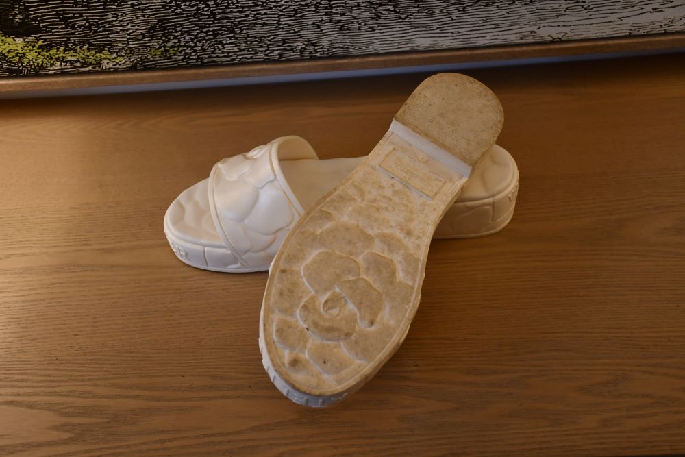 Valentino Atelier Tacco Heel PVC Slide Sandal (41)