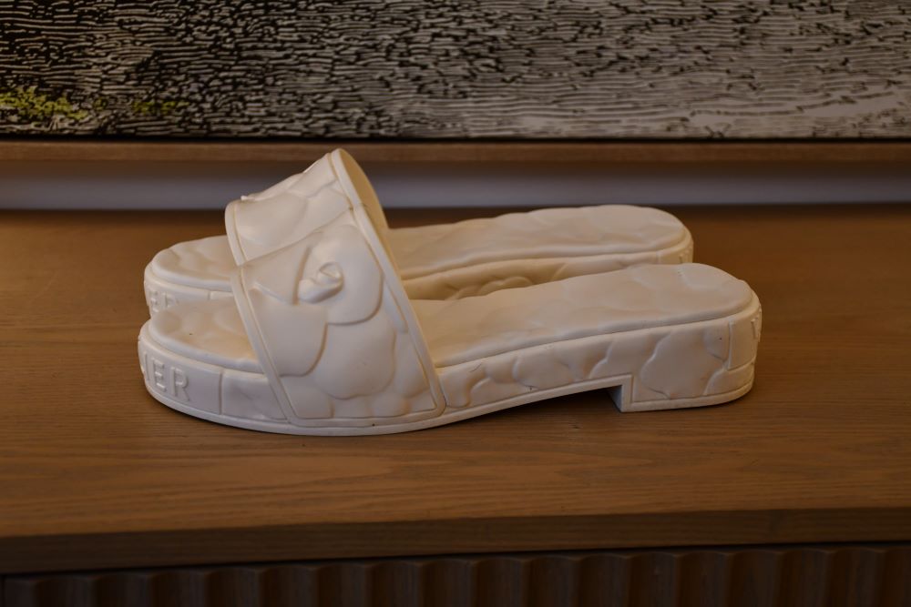 Valentino Atelier Tacco Heel PVC Slide Sandal (41)