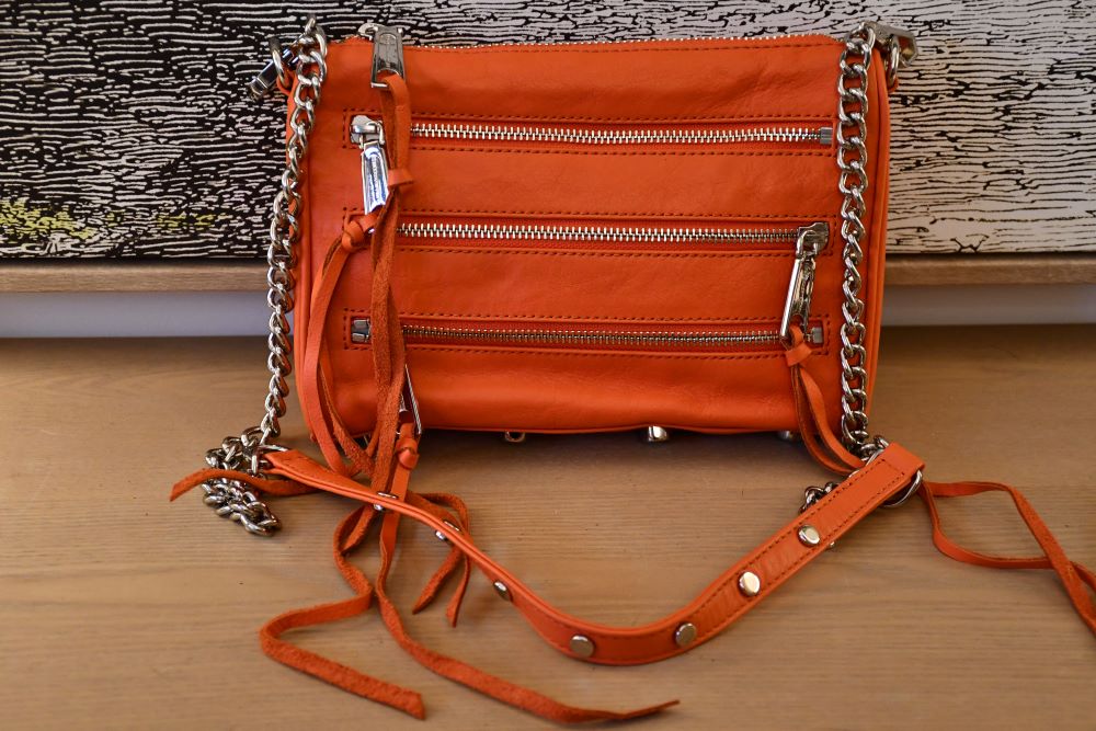 Rebecca Minkoff Orange Leather Crossbody Bag BNWT
