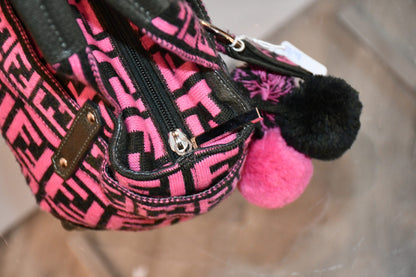 Fendi Pink Vintage Pom Pom Bag