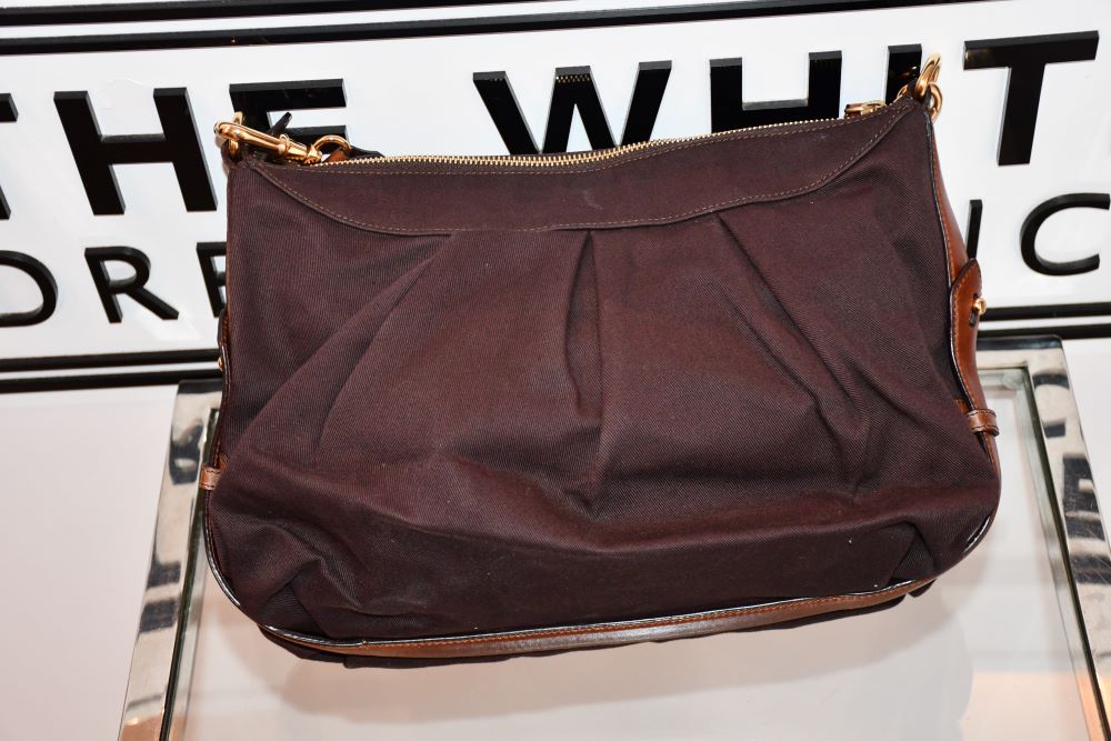 Paul Smith Brown Canvas Shoulder Bag