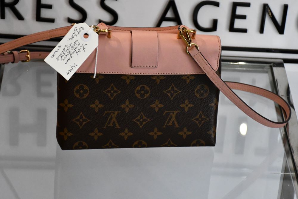 Louis Vuitton Locky BB Monogram Canvas and Rose Poudre Leather Crossbody