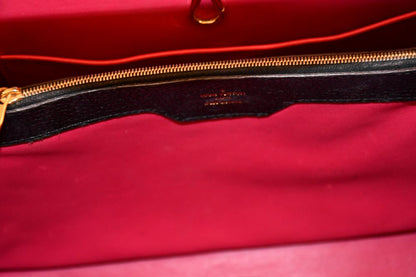 Louis Vuitton Black Taurillon Capucines GM Bag