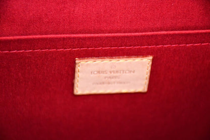 Louis Vuitton Rosewood Avenue Red Monogram Vernis Patent Leather Bag