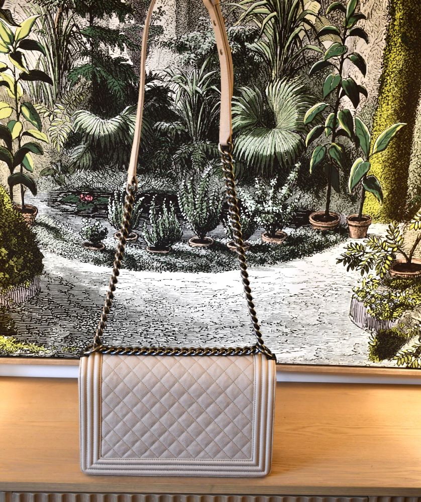 Chanel Boy Caviar Leather Medium Bag