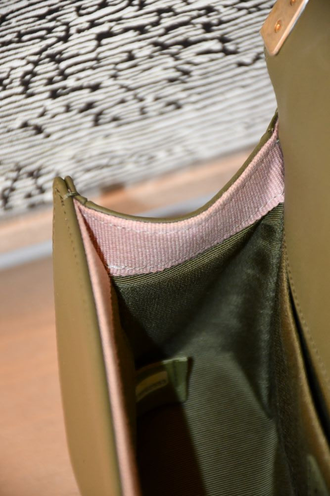 Chanel Small Boy Olive Green Caviar Lambskin Bag