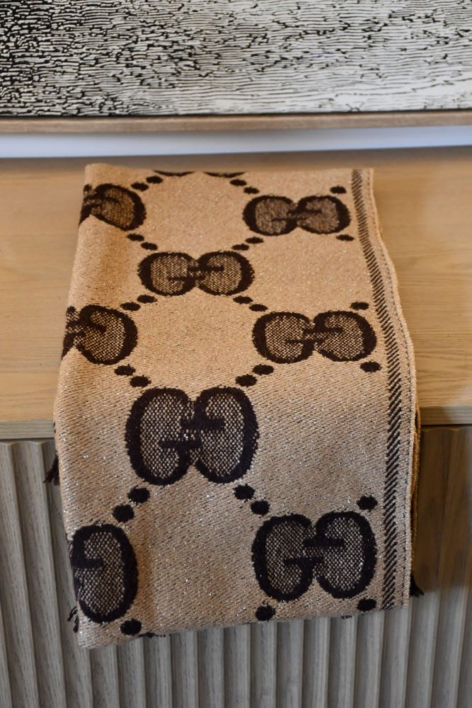 Gucci Wool GG Large Reversible Scarf