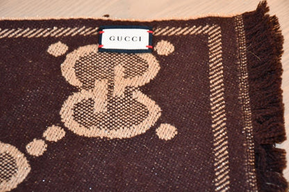 Gucci Wool GG Large Reversible Scarf