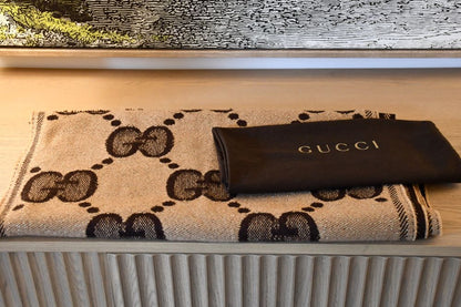 Gucci Wool GG Large Reversible Scarf