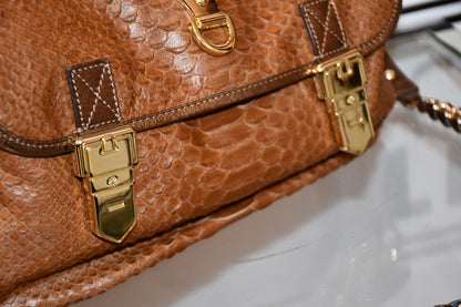 Mulberry Metallic Python Satchel NOW £695