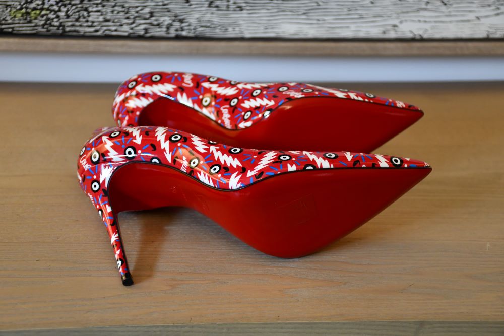 Louboutin Kate 100 Patent Ginzana Shoes (36)