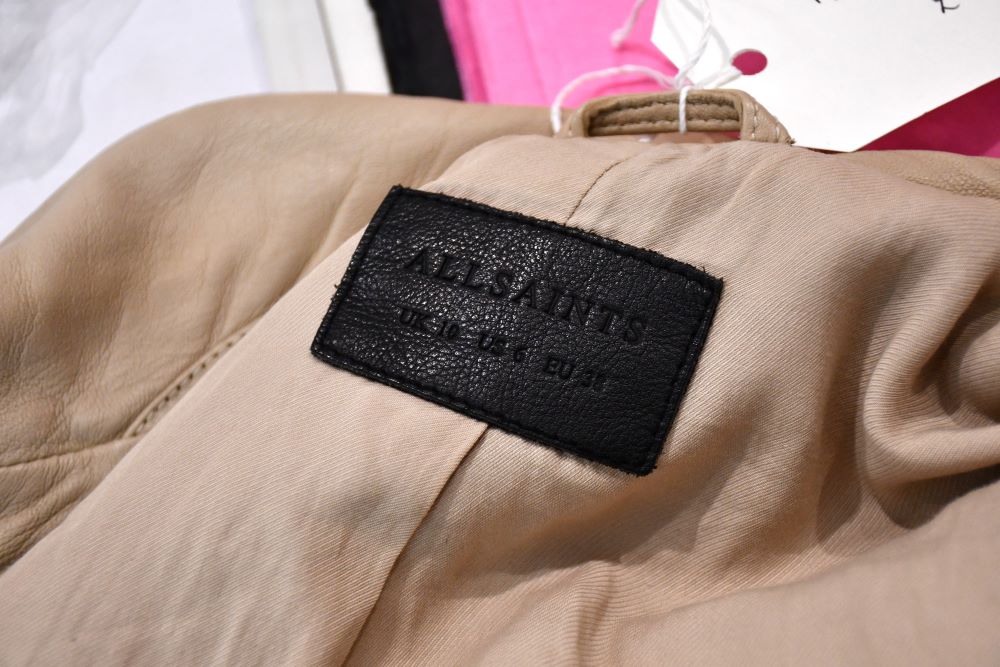 All Saints Caramel Leather Jacket (10)