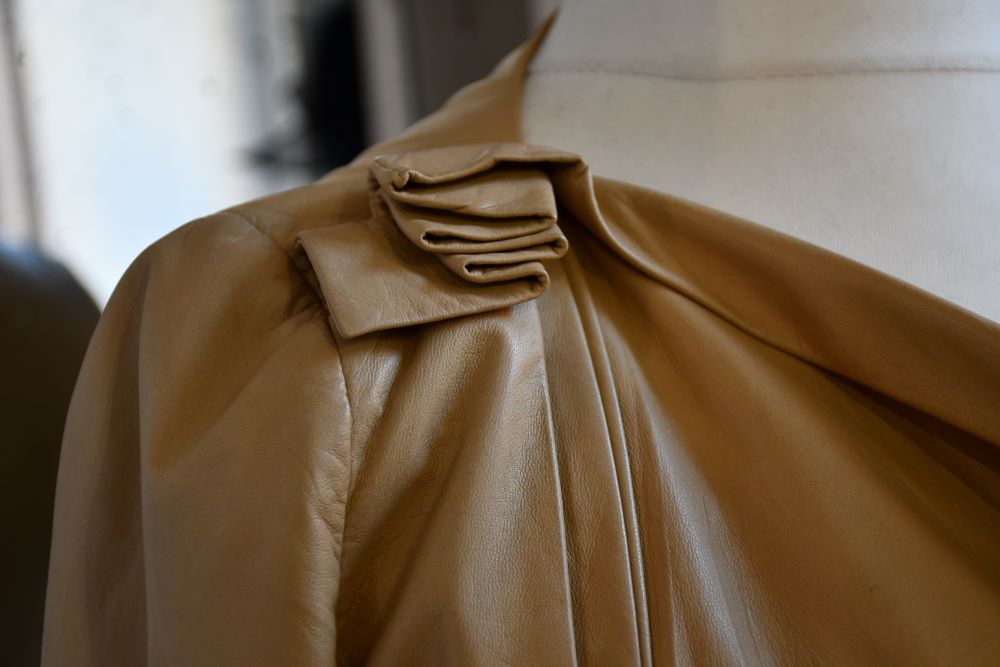 Prada Caramel Cropped Leather Jacket (S)