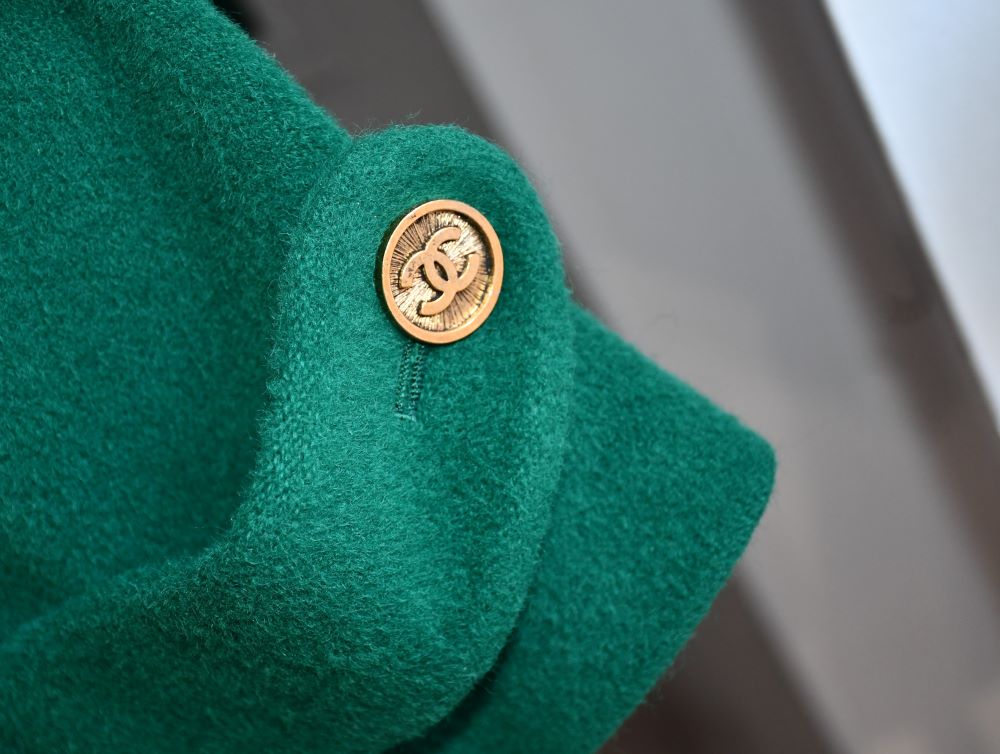 Chanel Vintage Green Wool Oversized Coat (10)