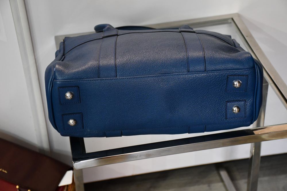 Mulberry Bayswater Blue Leather Bag