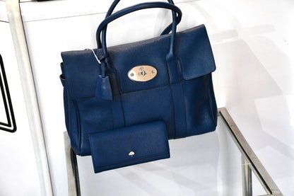 Mulberry Bayswater Blue Leather Bag