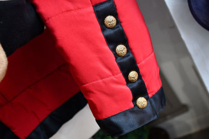 Chanel Vintage Quilted Red Silk Jacket (10)