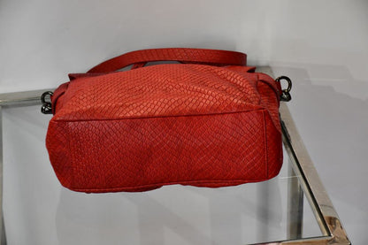 Marc Jacobs Red Werdie Leather Messenger Bag