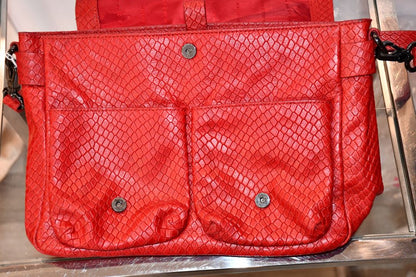 Marc Jacobs Red Werdie Leather Messenger Bag