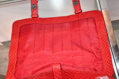 Marc Jacobs Red Werdie Leather Messenger Bag