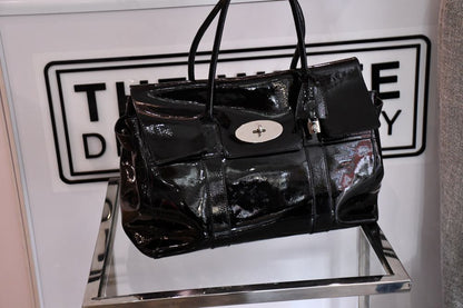 Mulberry Black Patent Bayswater