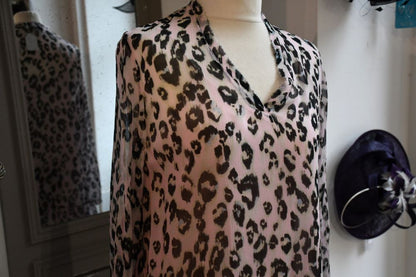 Marc Cain Sports Animal Print Lavender Tunic Dress (12) BNWT