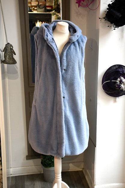 Gerry Weber Light Blue Long Gilet (14) BNWT