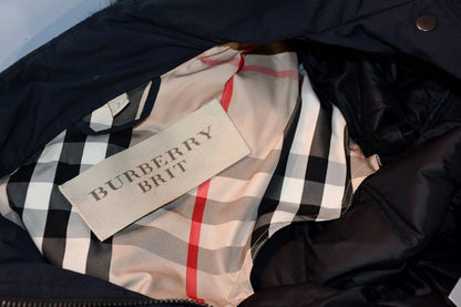 Burberry Brit Navy Quilted Hooded Coat (10)