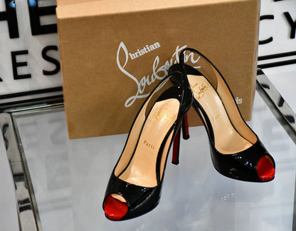 Louboutin Flo Sling 120 Shoes (37) NOW £295