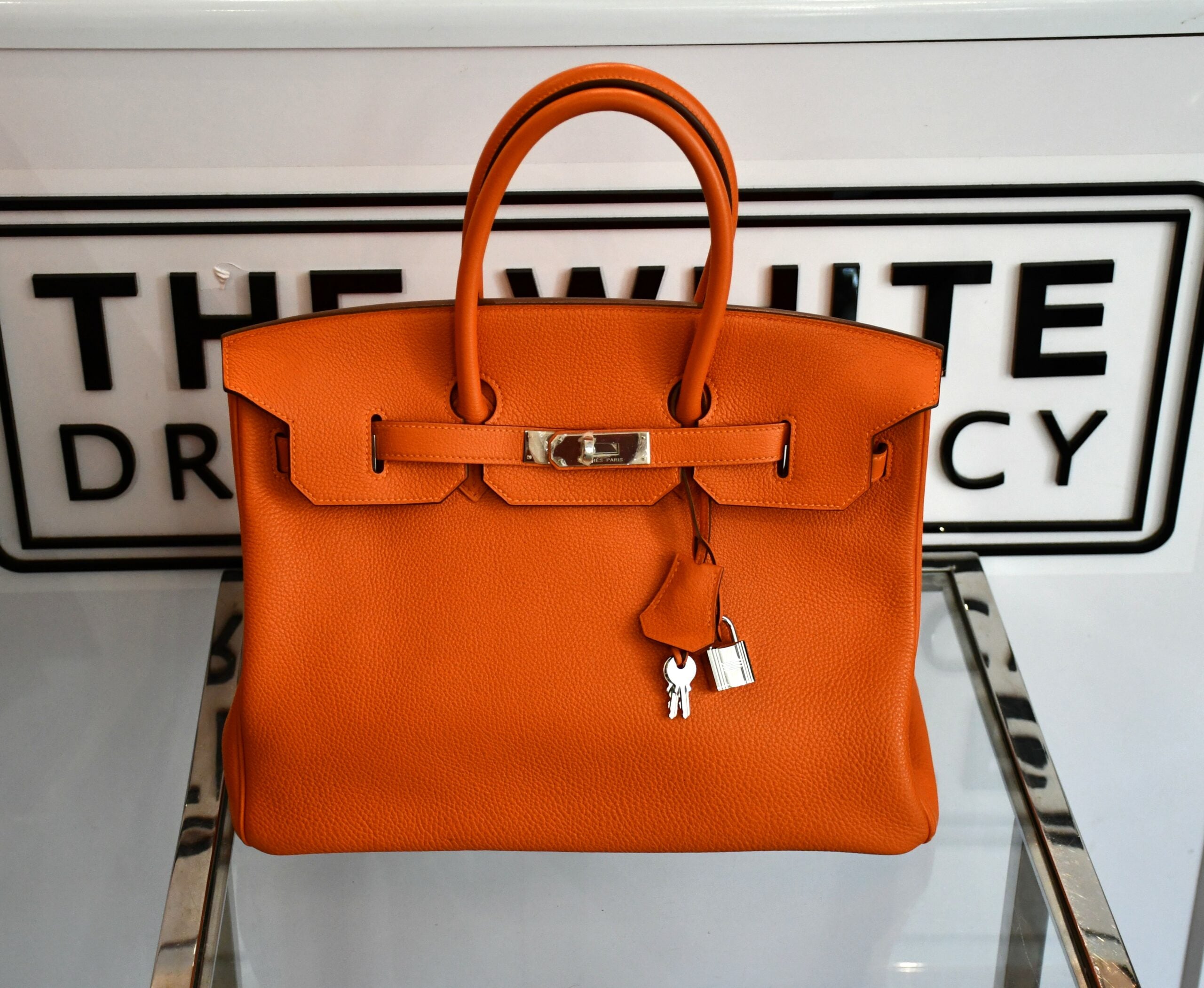 Birkin discount bag orange