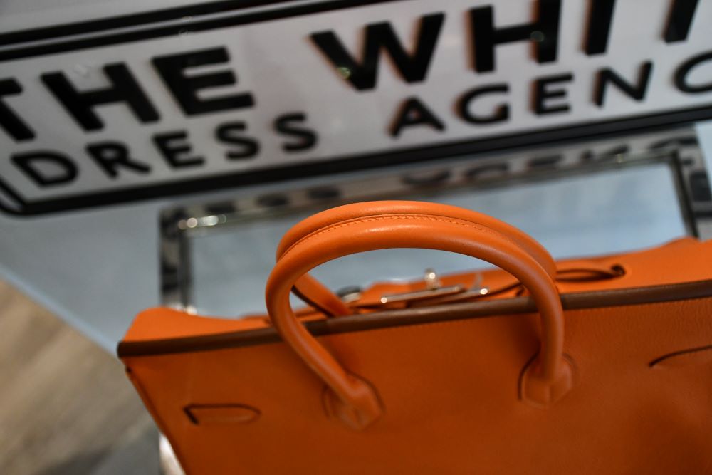 Orange on sale birkin bag