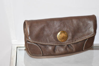 Marc Jacobs Oversized Leather Brown Clutch