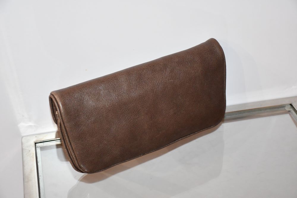 Marc Jacobs Oversized Leather Brown Clutch