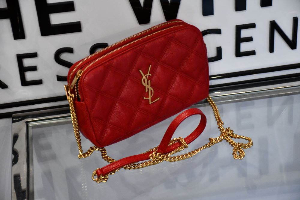 YSL Becky Quilted Red Bag