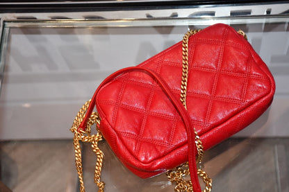 YSL Becky Quilted Red Bag