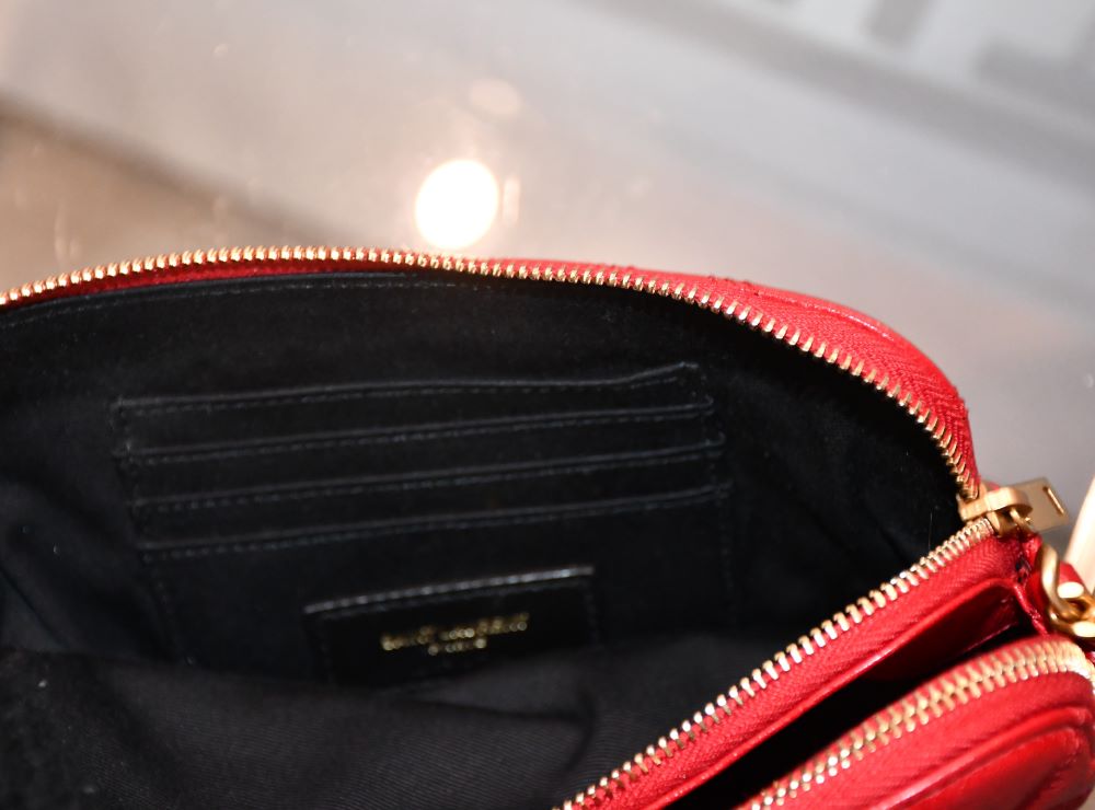 YSL Becky Quilted Red Bag