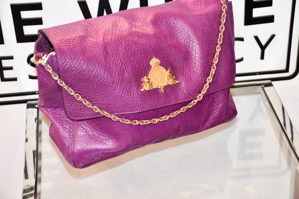 Mulberry Large Margaret Purple Bag