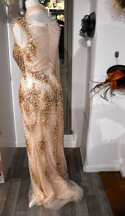 Tiffanys Gold Evening Dress BNWT