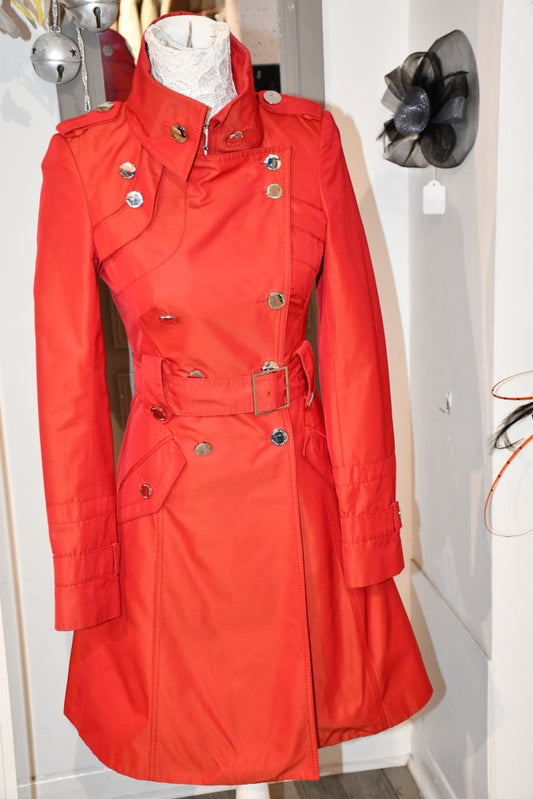 Karen Millen Double Breasted Red Trenchcoat