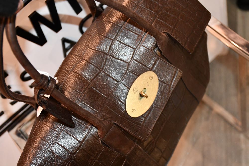 Mulberry Mock Croc Bayswater