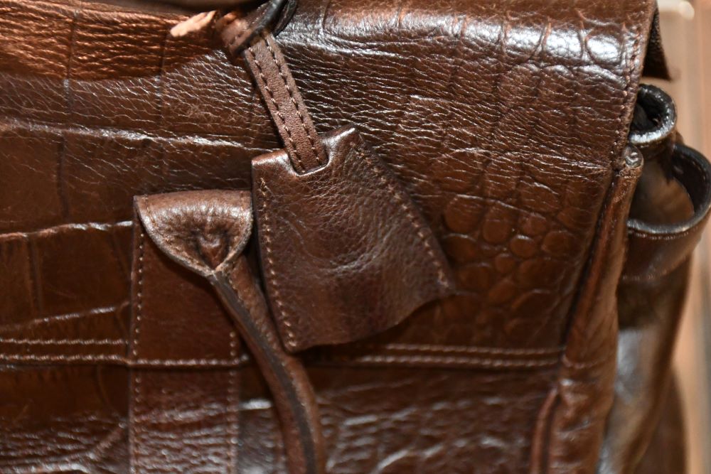 Mulberry Mock Croc Bayswater