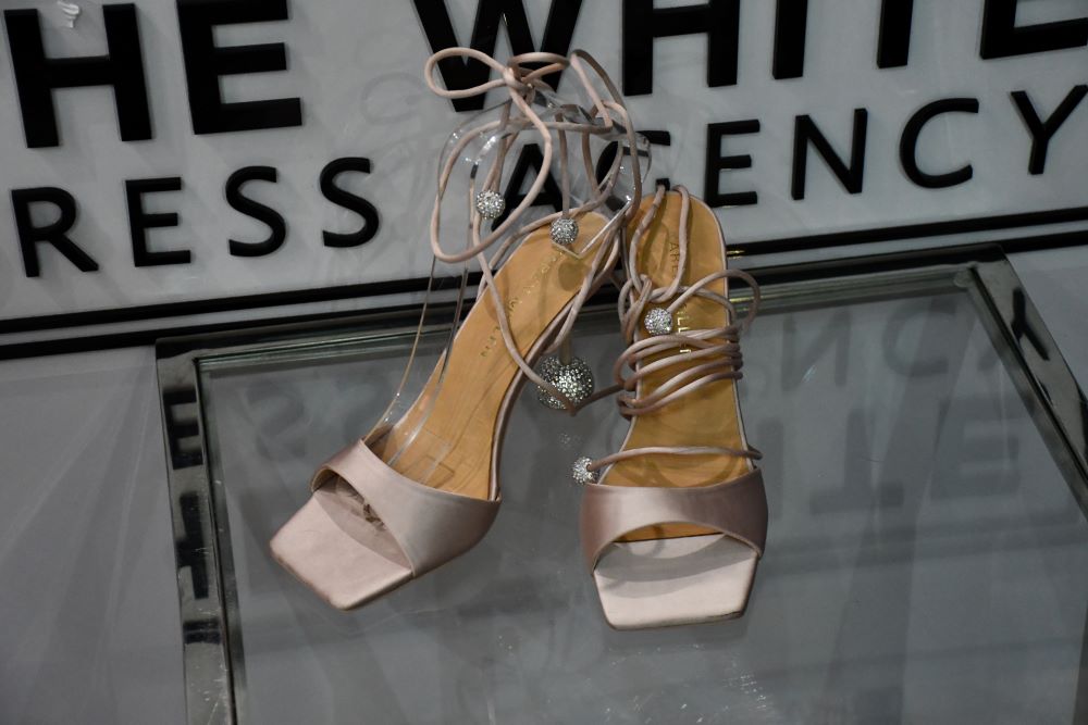 Karen Millen Crystal Ball Strappy Heels