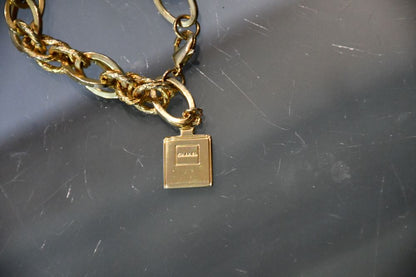 Reworked Chanel Perfume Bottle Charm Chain Bracelet