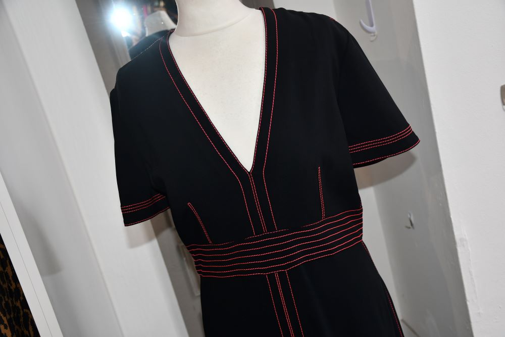 Burberry Benni Topstitch Dress