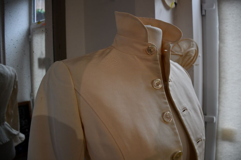 preowned Ralph Lauren Cotton Silk Cream Jacket