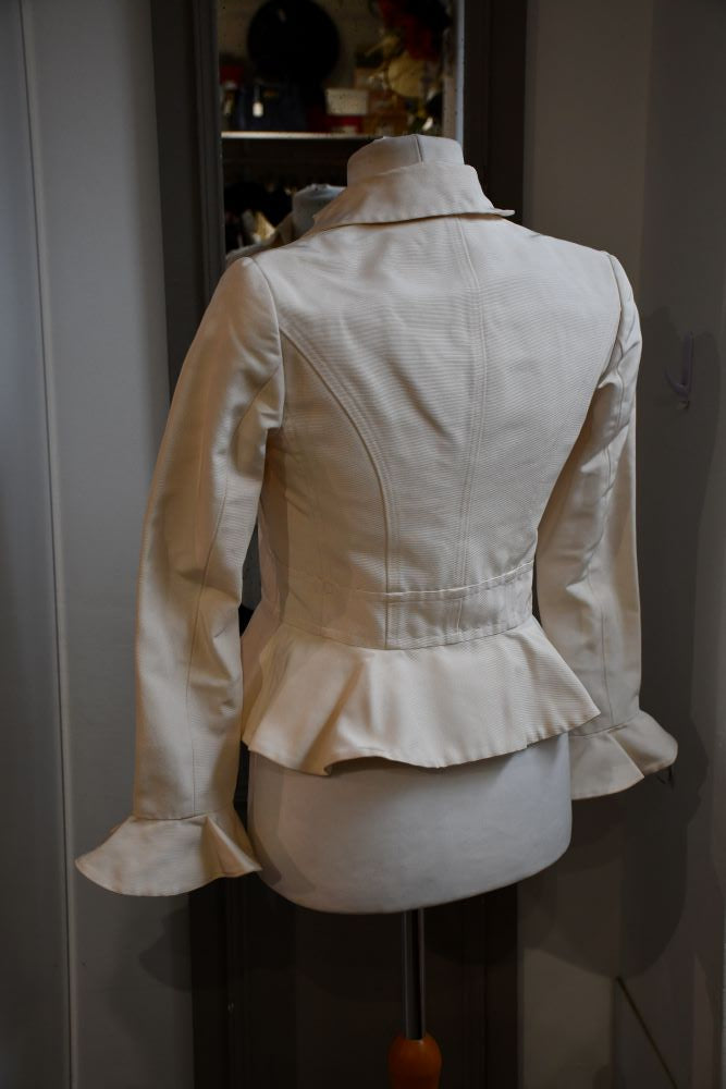 preowned Ralph Lauren Cotton Silk Cream Jacket